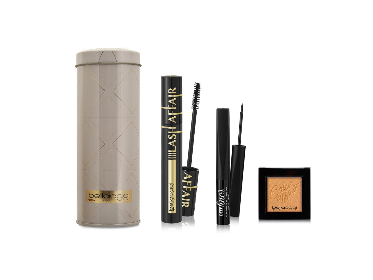 Bellaoggi git eyes on top latta con deep liner, mascara e ombretto col.010