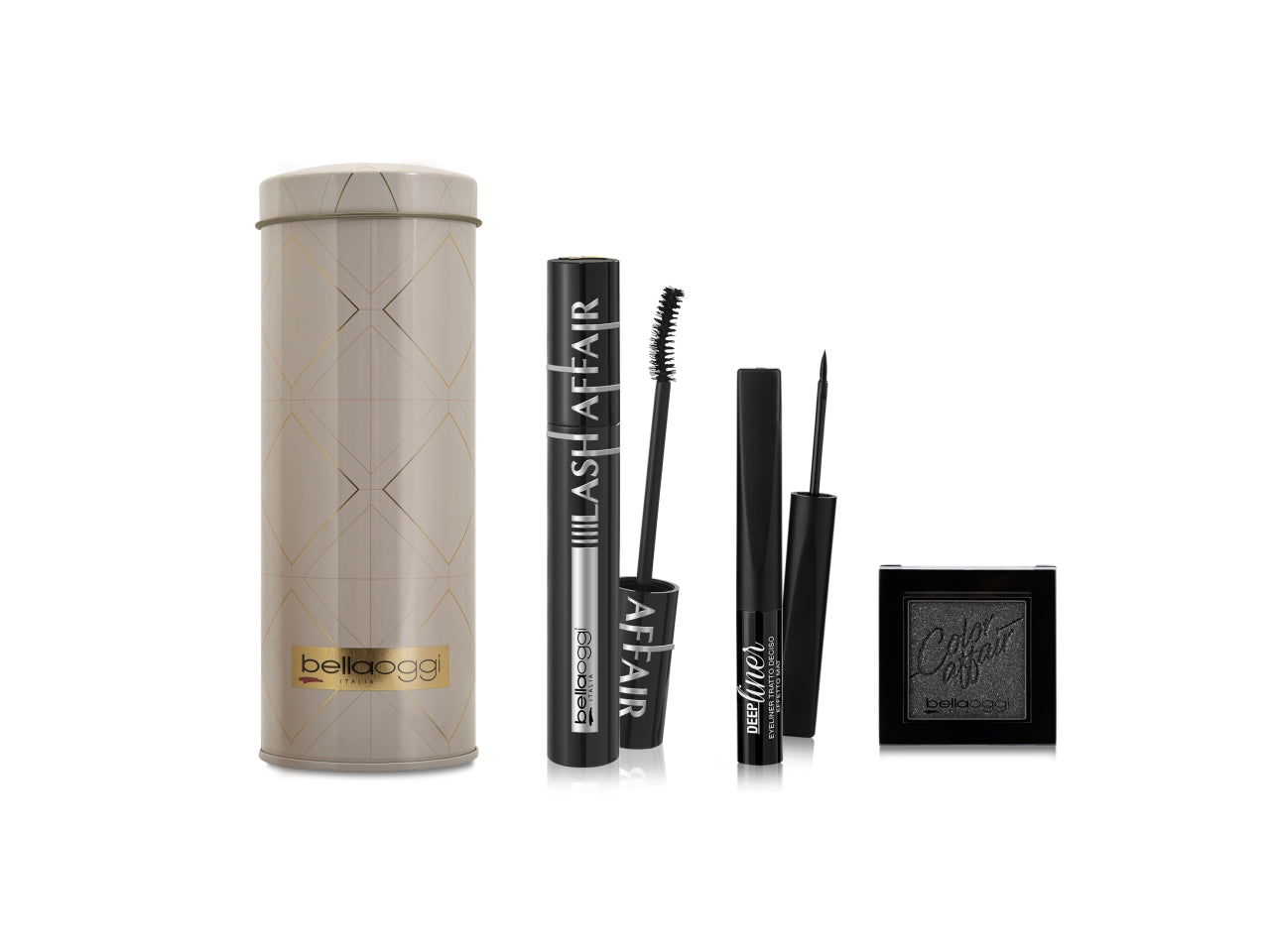 Bellaoggi git lash impact latta con deep liner, mascara e ombretto col.012