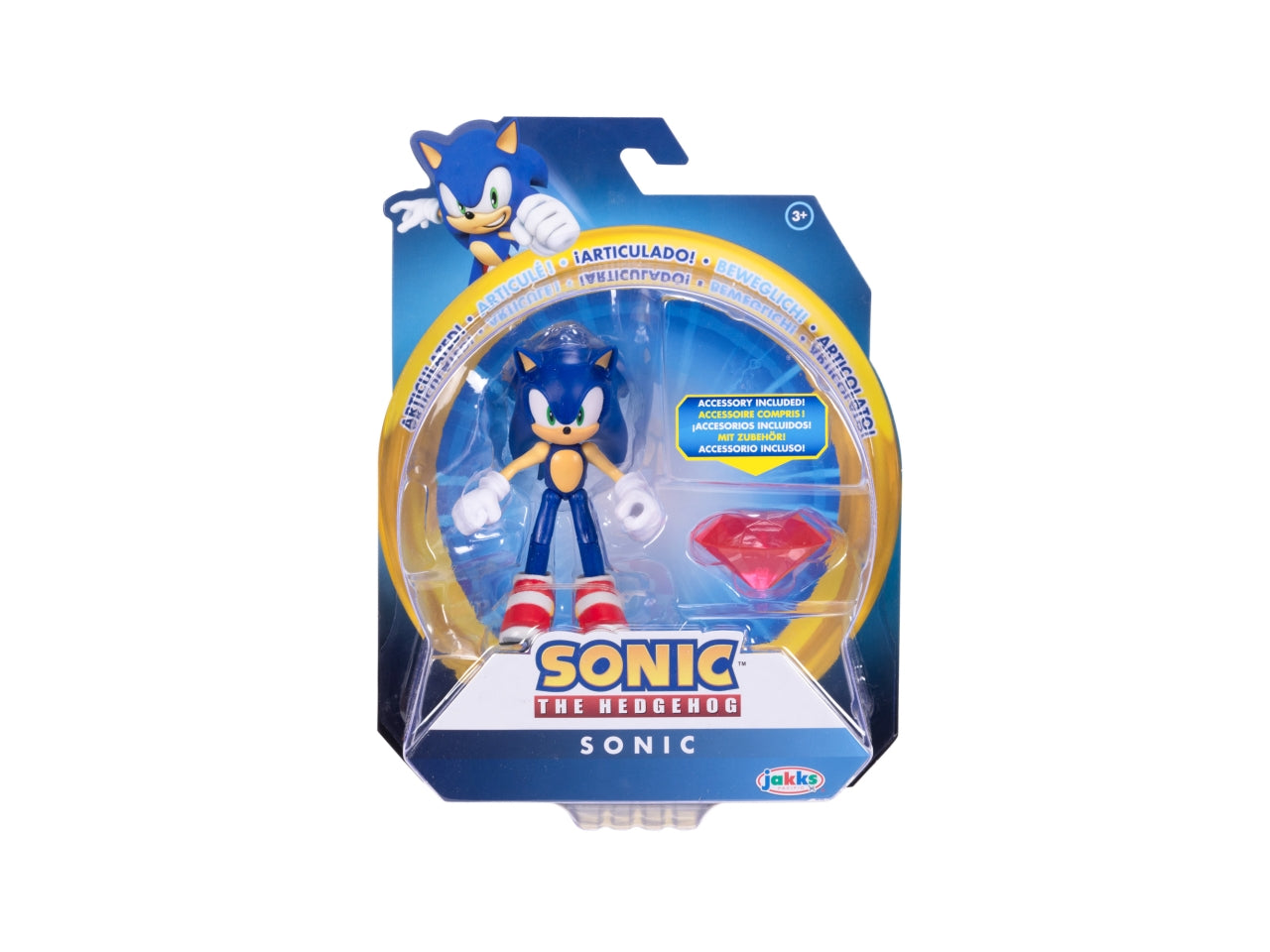 Sonic personaggio articolato 10cm con accessori wave 20