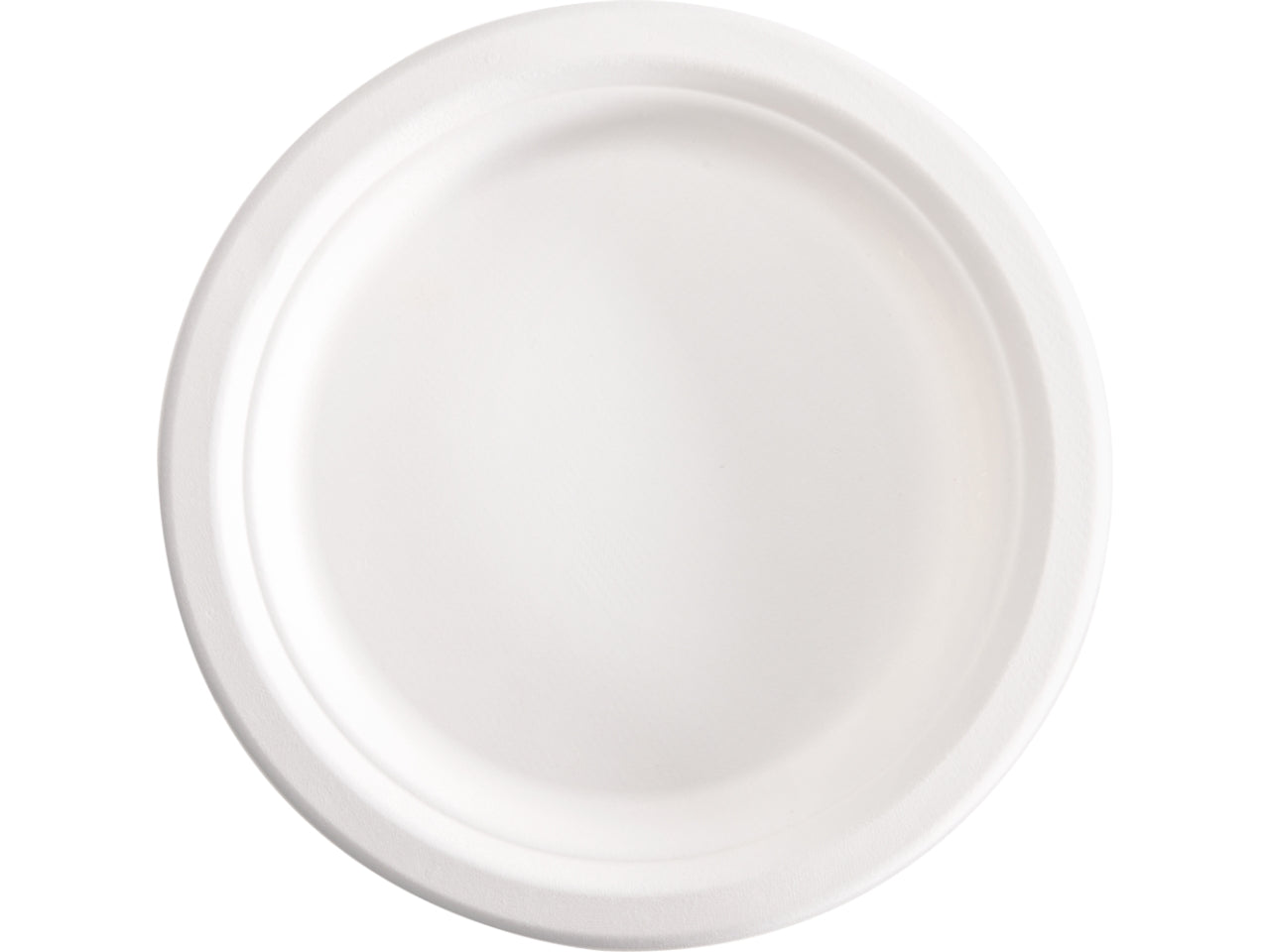 Piatto tondo piano bagassa 18cm la confezione contiene 50 piatti