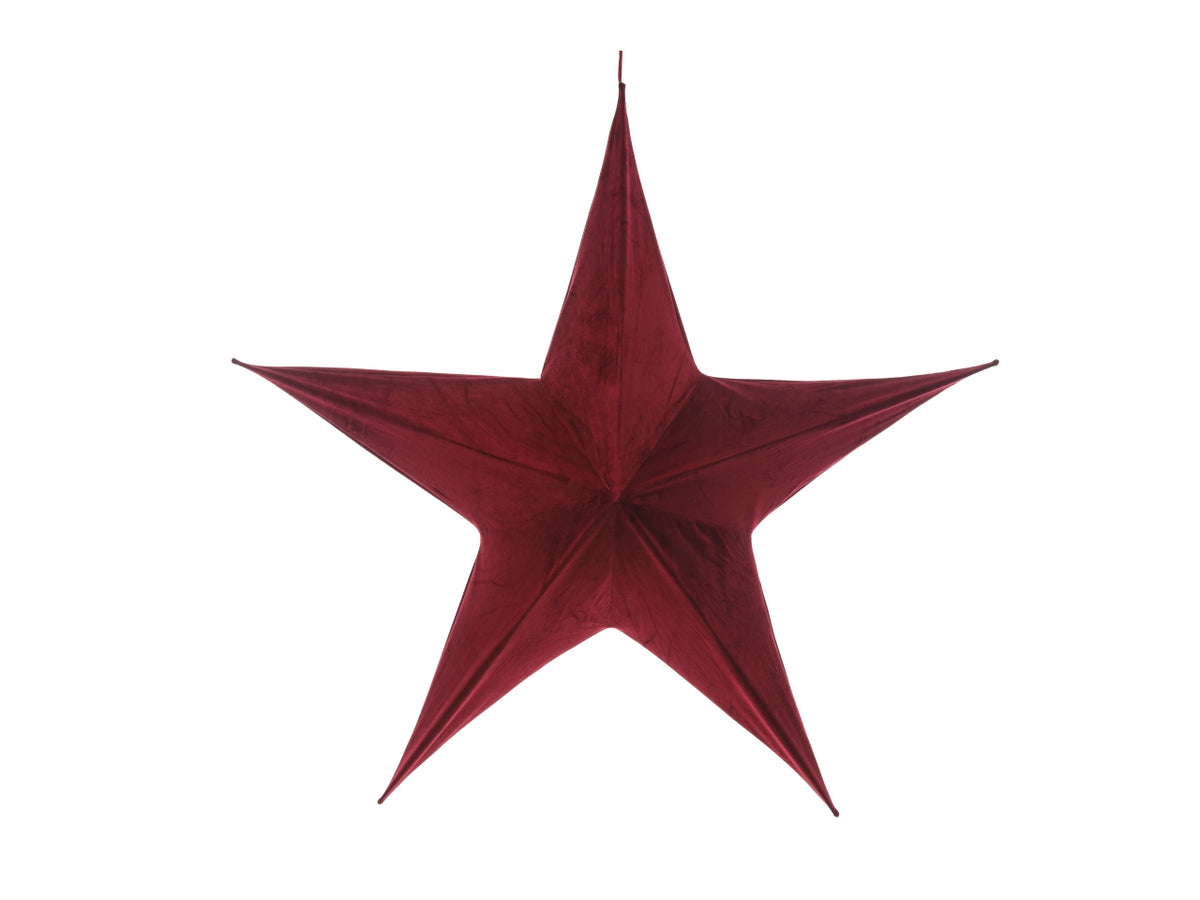 Appendino stella velluto 135cm bordeaux