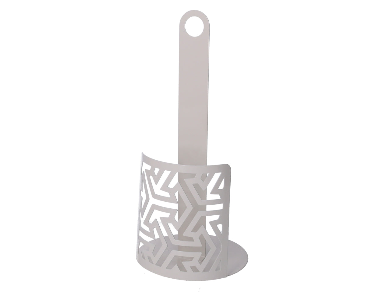 Portascottex in metallo frecce bianco tondo d.15xh.33cm