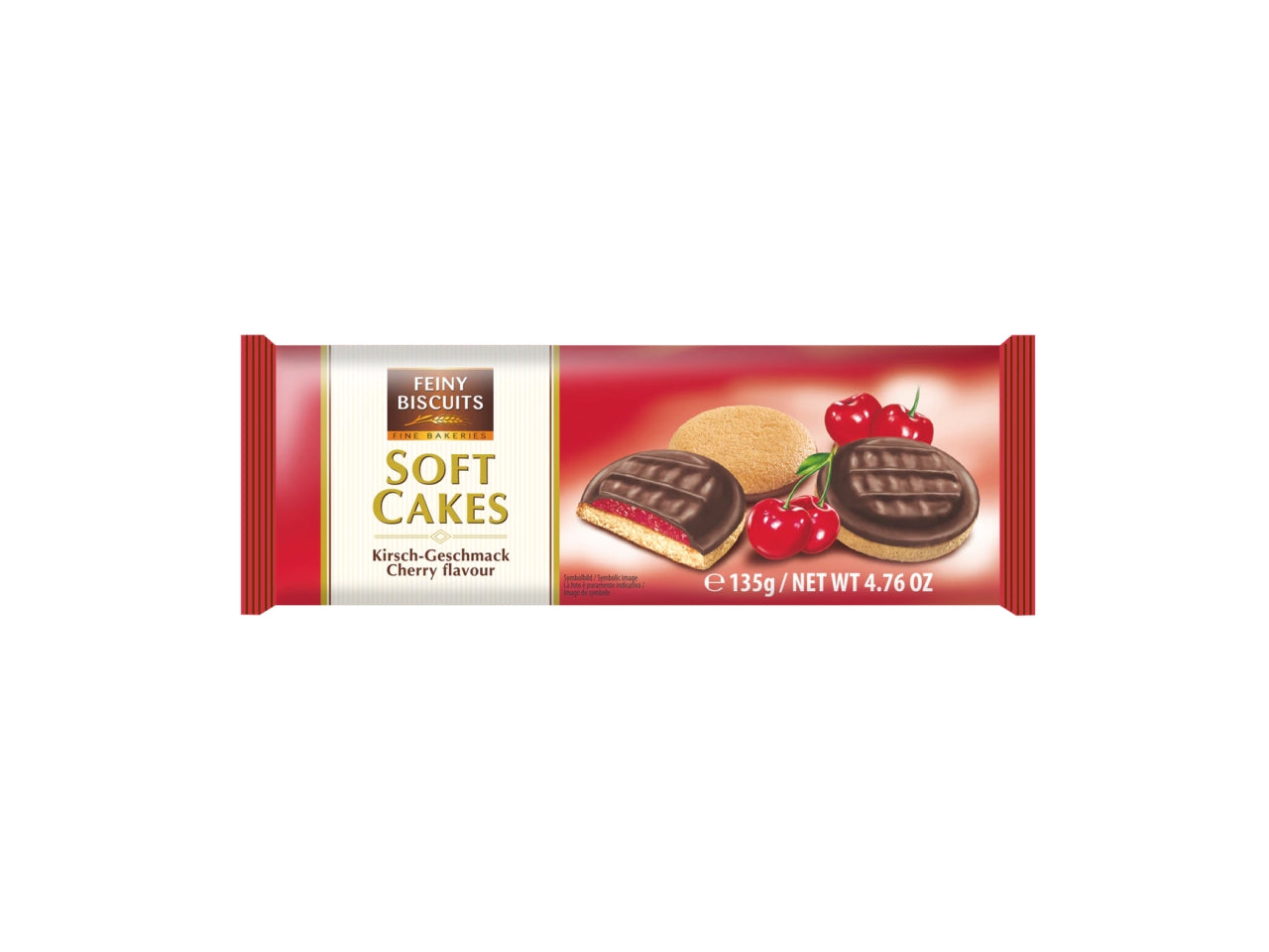 Soft cakes tortine soffici alla ciliegia 135gr