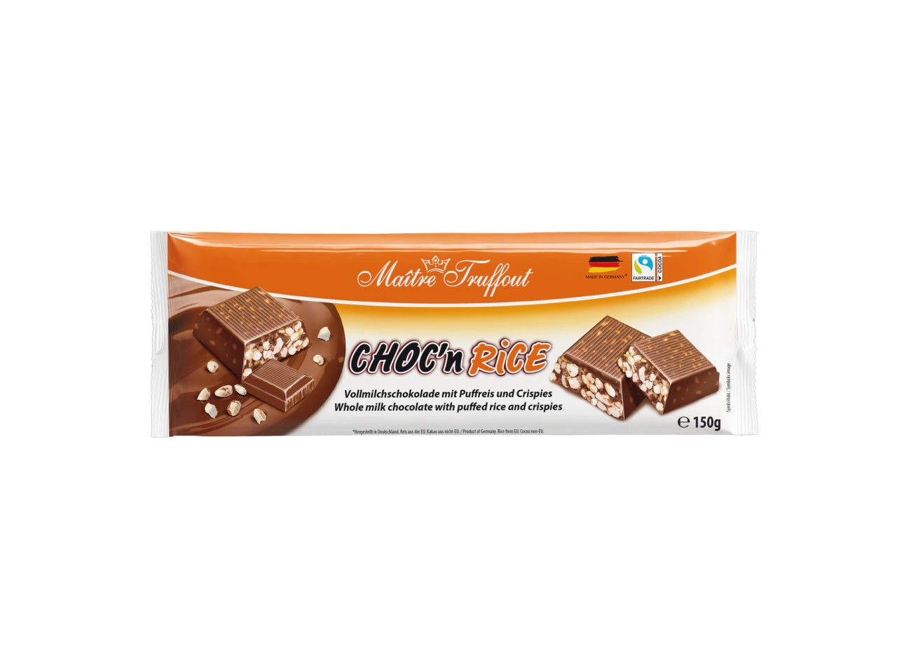 Choc'n rice cioccolata al latte con riso soffiato 150g