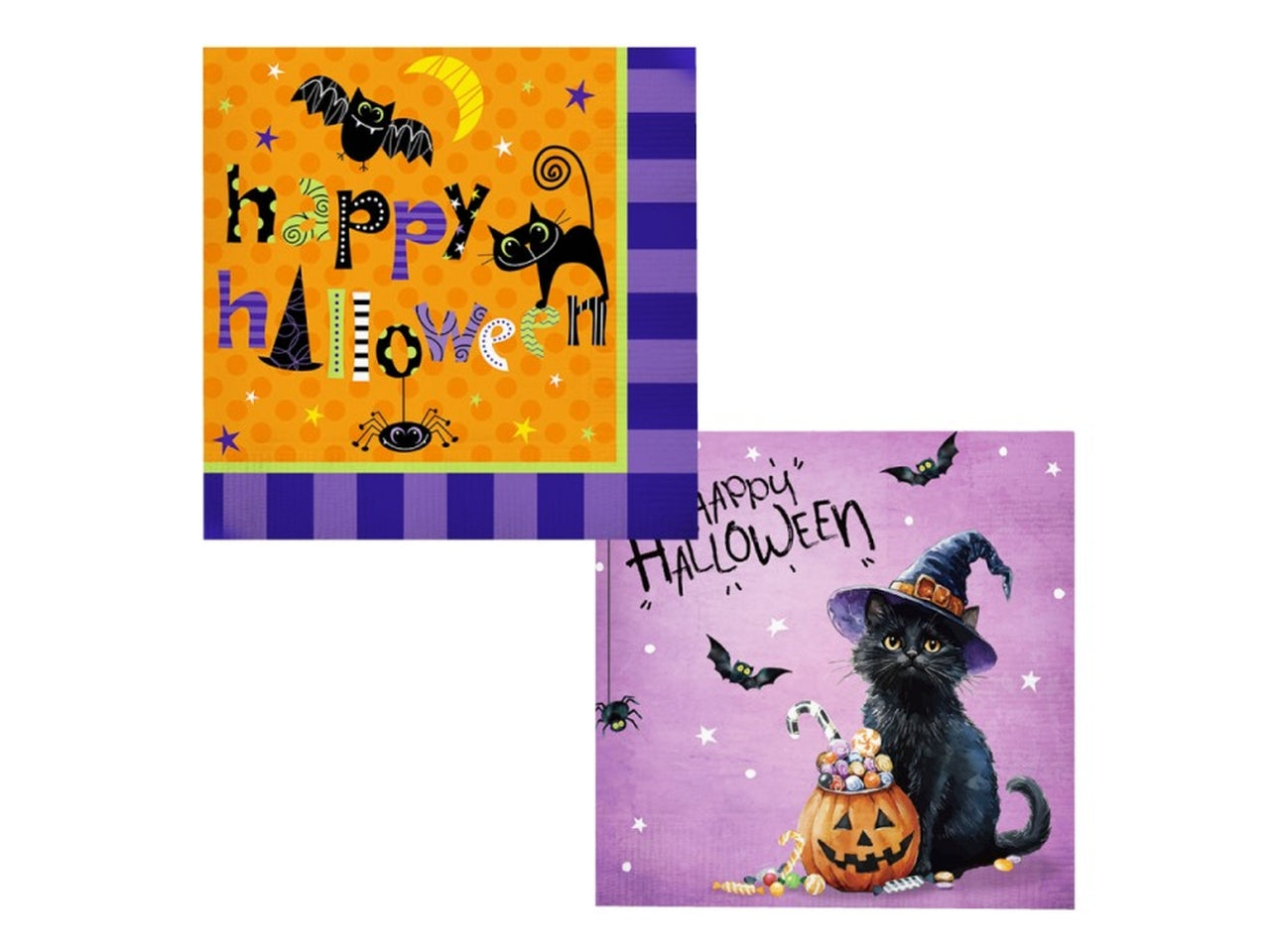 Tovaglioli di carta halloween 33x33cm in confezione da 20 pezzi