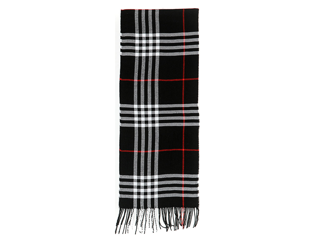 Lumberjack sciarpa 175x35cm 50% lana e 50% poliestere a quadri marrone