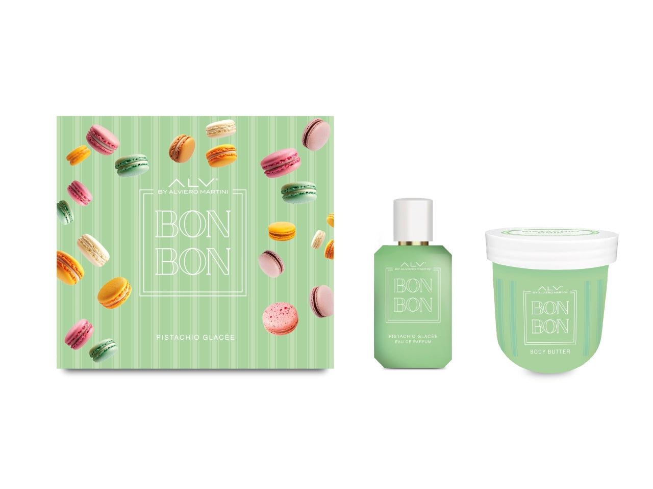 Alviero martini pistachio glacée confezione regalo con edp 30ml e crema corpo 300ml