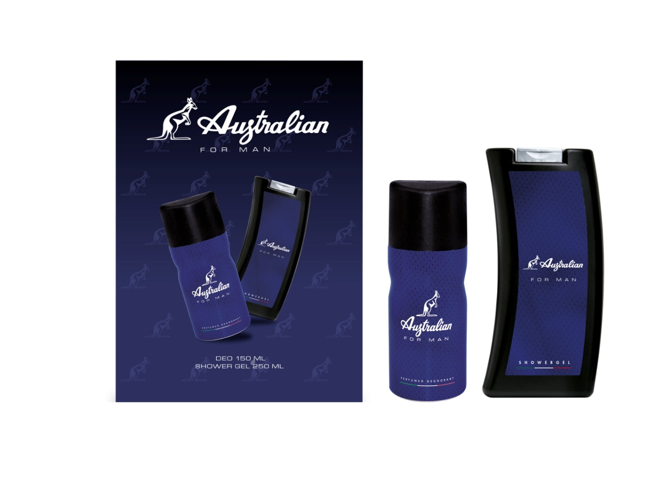 Australian blu, confezione regalo con deo 150ml e bagnoschiuma da 250ml