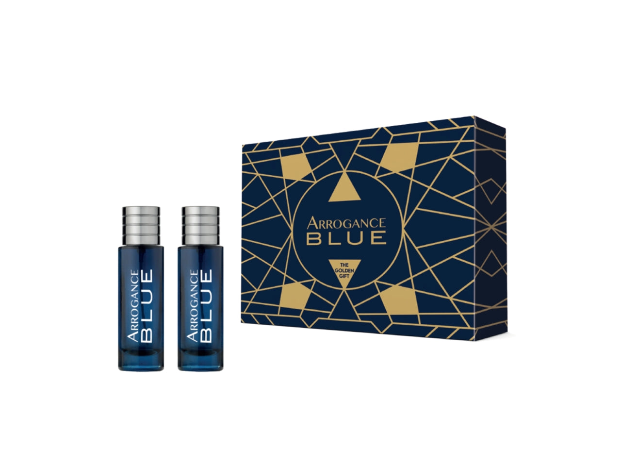 Arrogance blue scatola con edt 30ml e dopobarba 30ml