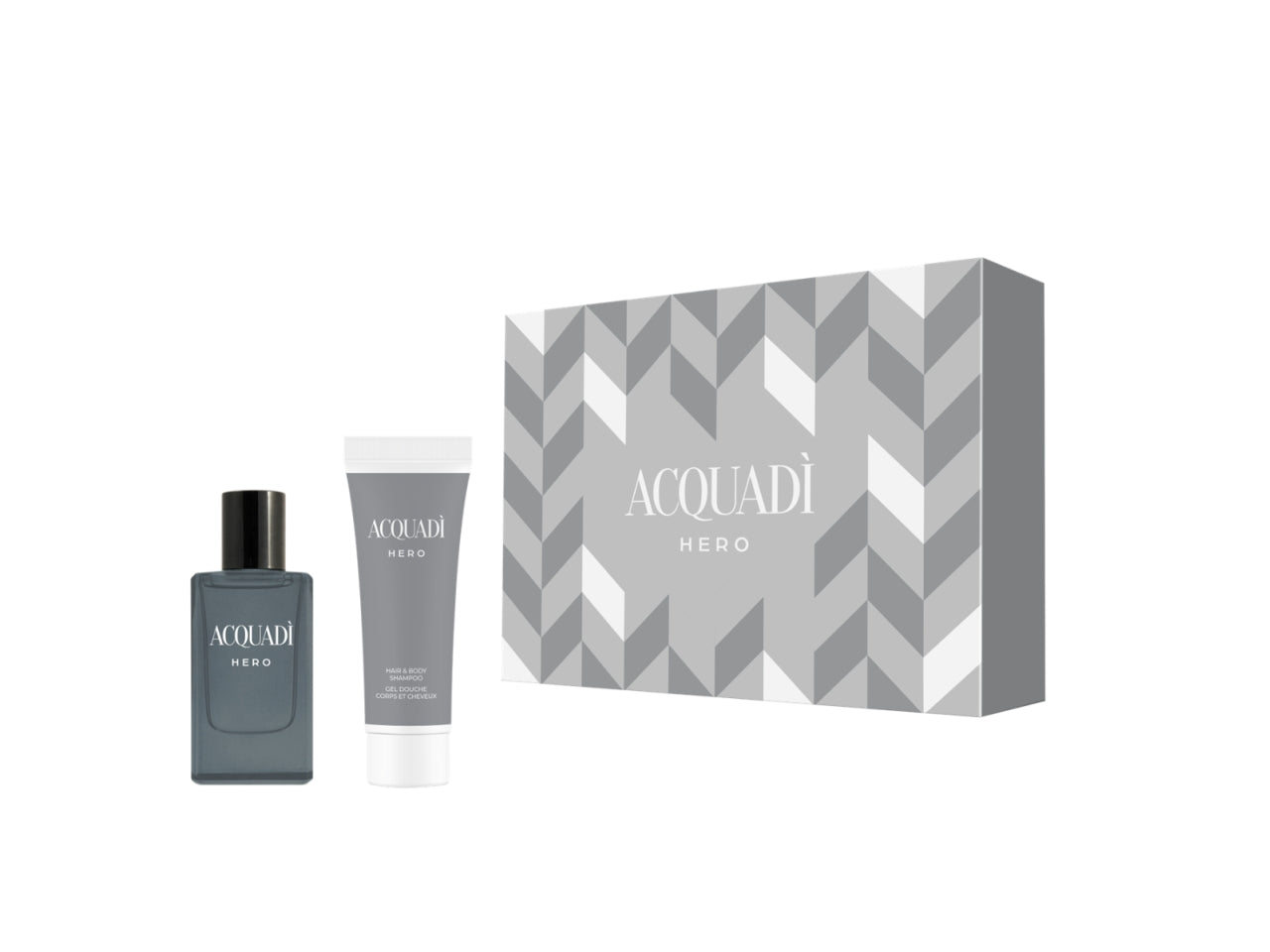 Acquadi' hero, scatola con edt 30ml e doccia shampoo 60ml