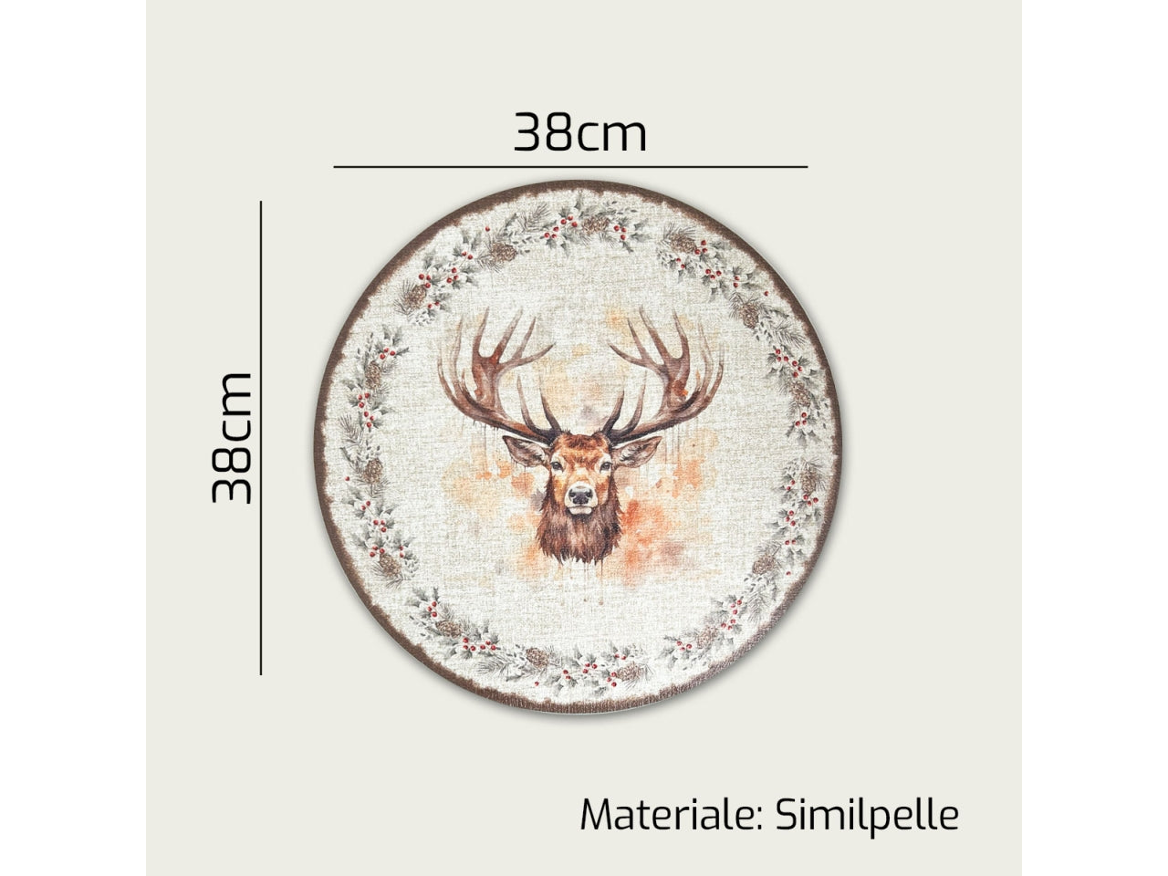 Tovaglietta 38cm con renna