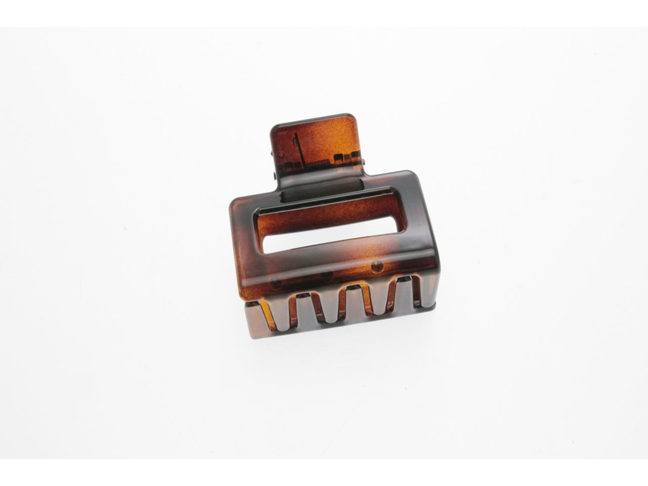 Pinza fibbia media metal effect