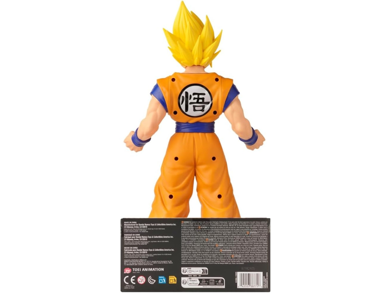 Dragon ball toy baldra figurine jumbo 40cm super saiyan goku