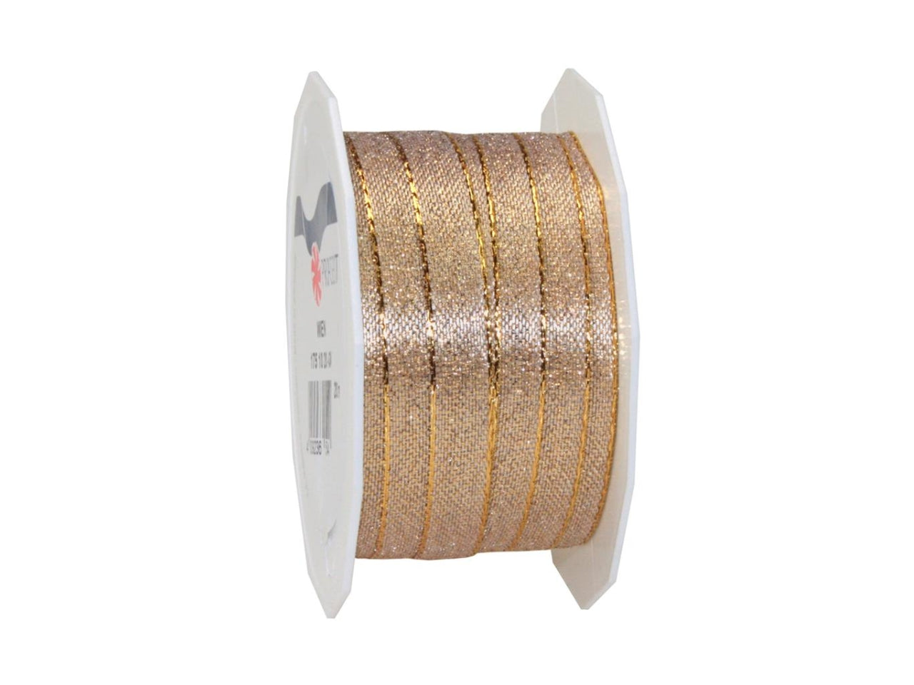 Nastro wien 1cm x20mt in tessuto metallizato oro