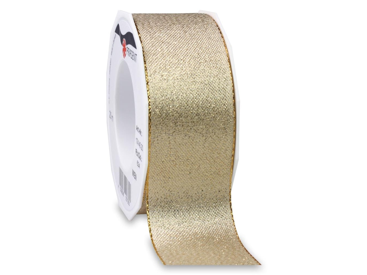 Nastro wien 4cm x20mt in tessuto metallizato oro