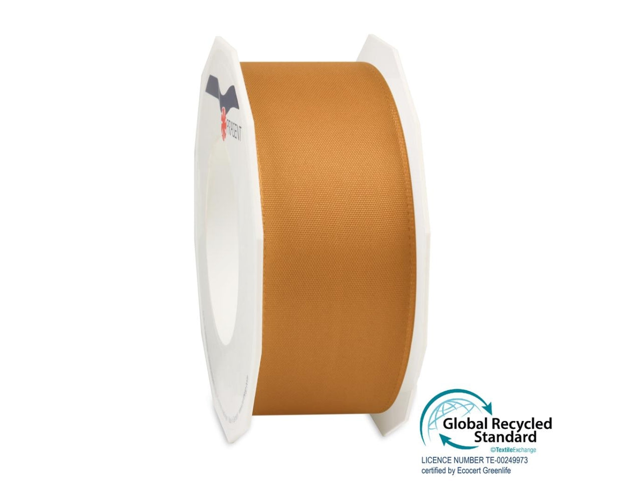 Nastro lyon di seta 4cmx25mt con bordo in filo metallico arenaria