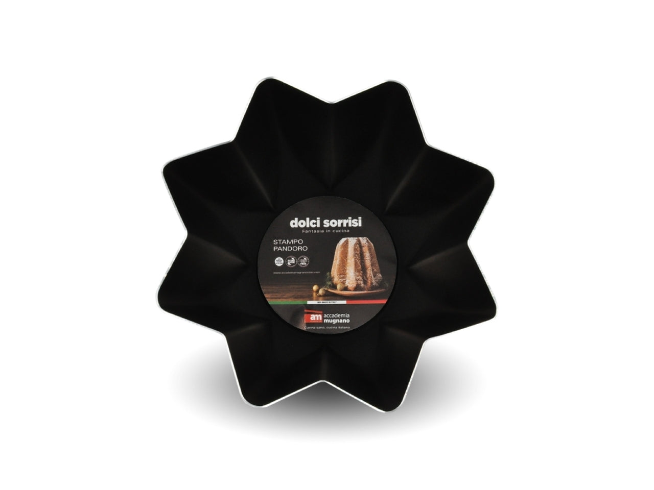 Dolci sorrisi stampo pandoro 800gr esterno rosso lampone