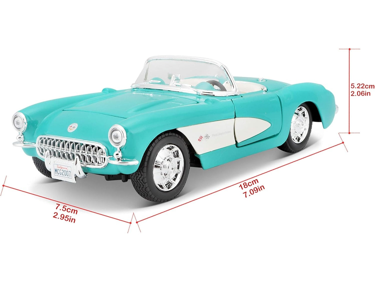 Auto Chevrolet anno 1957 corvette scala 1:24