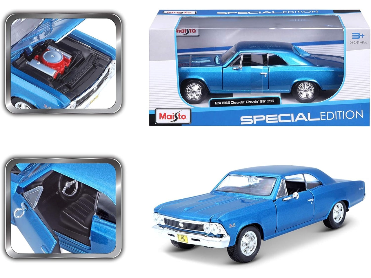 Auto Chevrolet anno 1966 chevelle ss396 scala 1:24