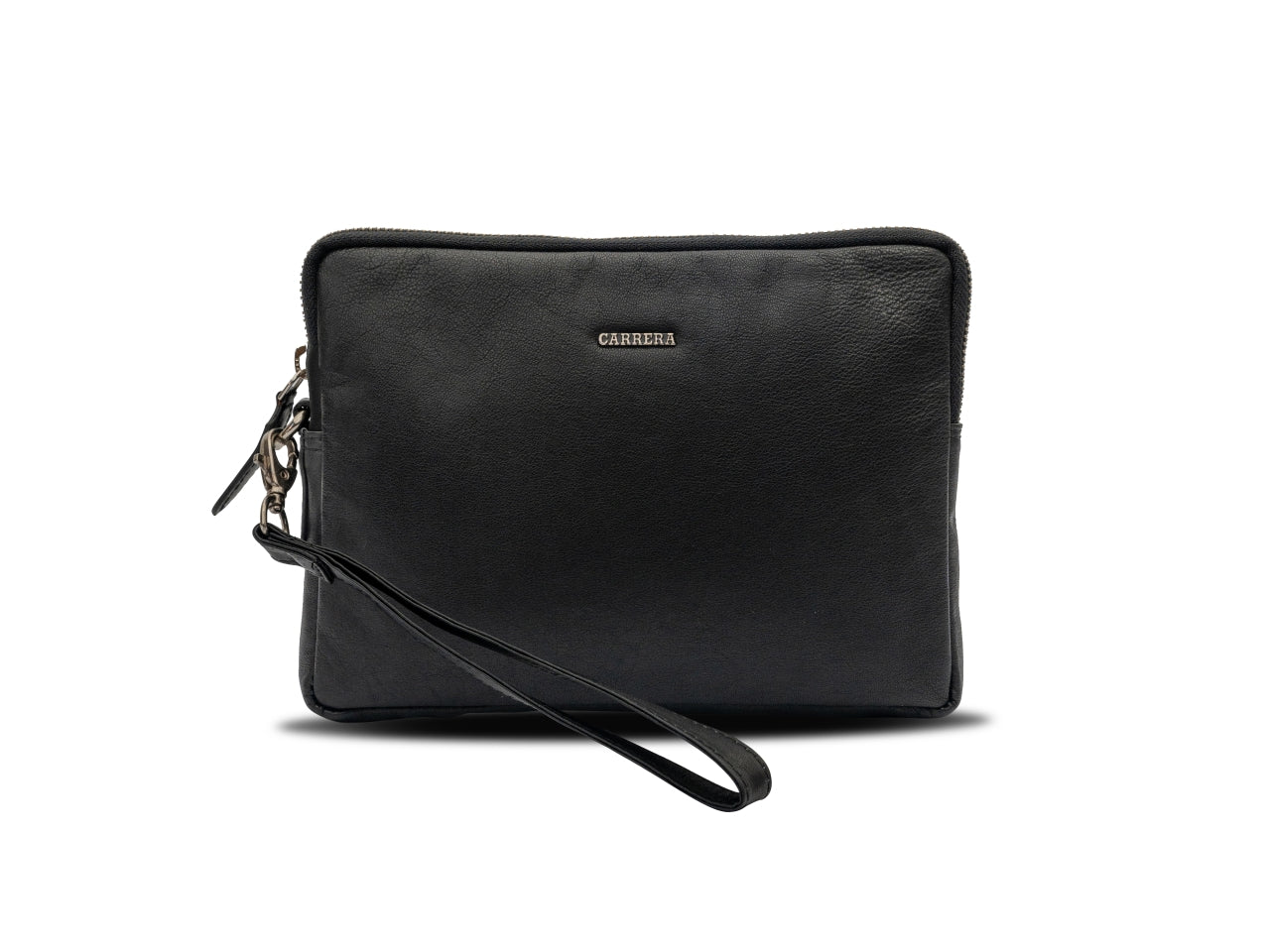 Carrera Berlino pochette piccola in pelle nera