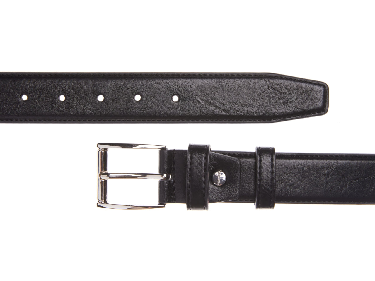 Carrera cintura 3,5cm in similpelle nero tg.M