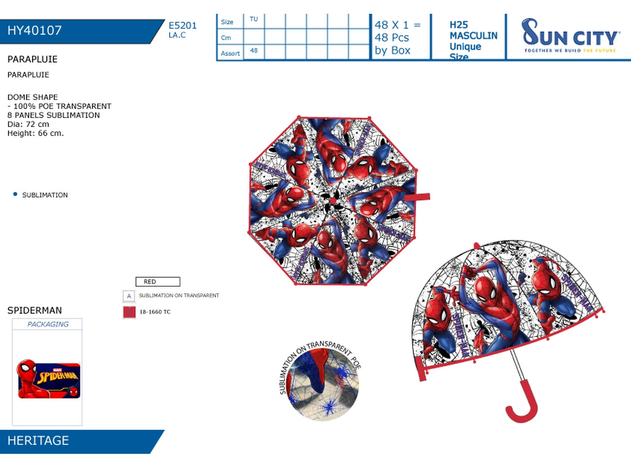 Spiderman ombrello