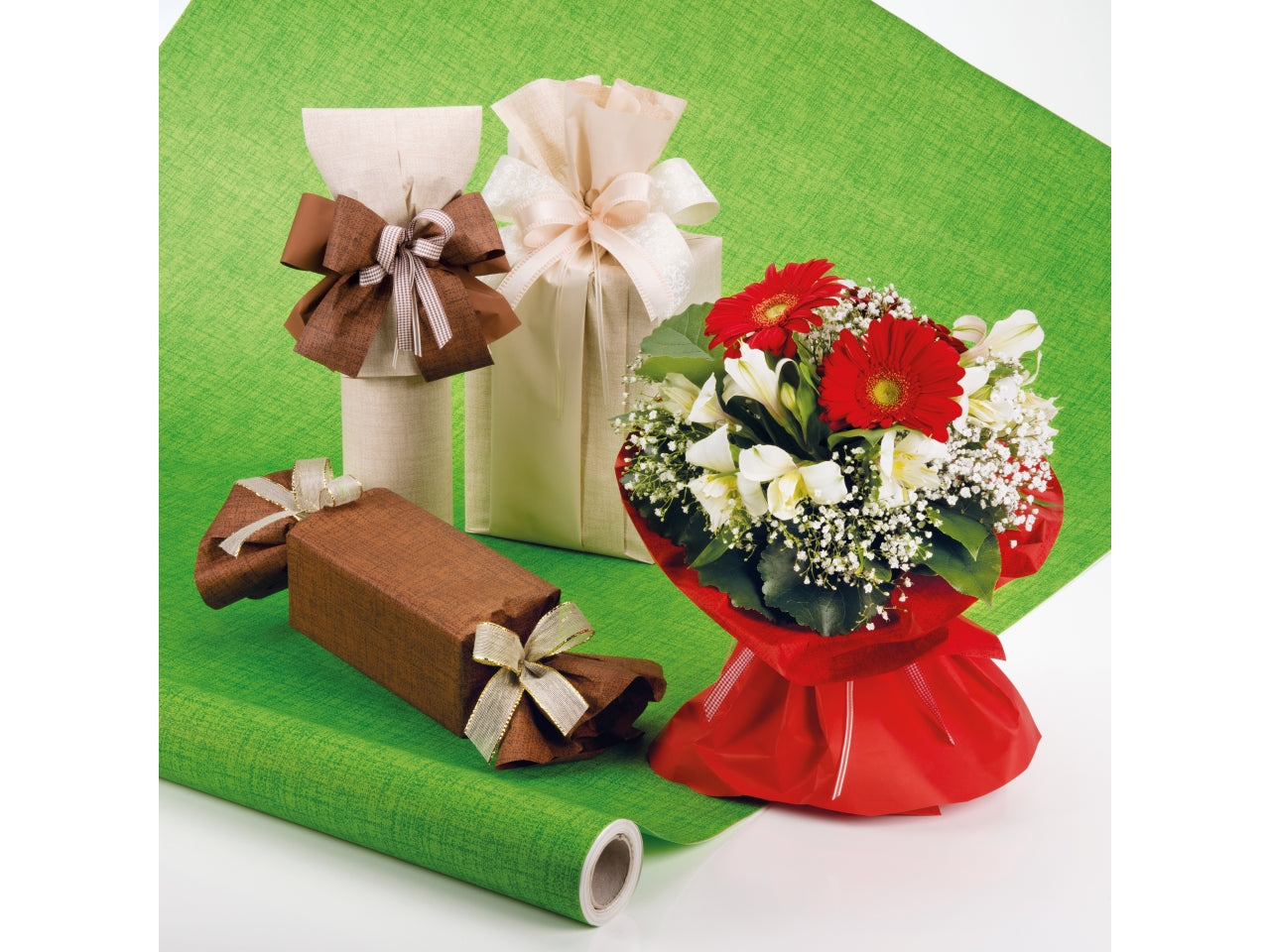 Bobine tela rosso cm 100x25m 2 lati 40 my