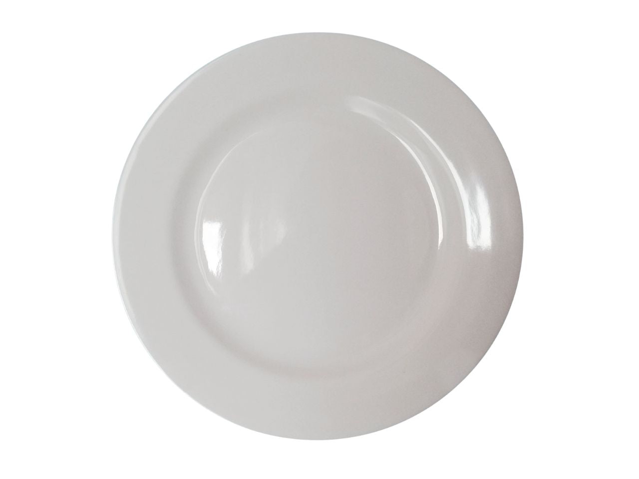 Bianco piatto piano 23cm melamina