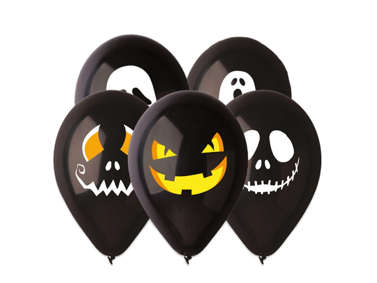 Palloncini happy halloween 30cm confezione da 50 pezzi