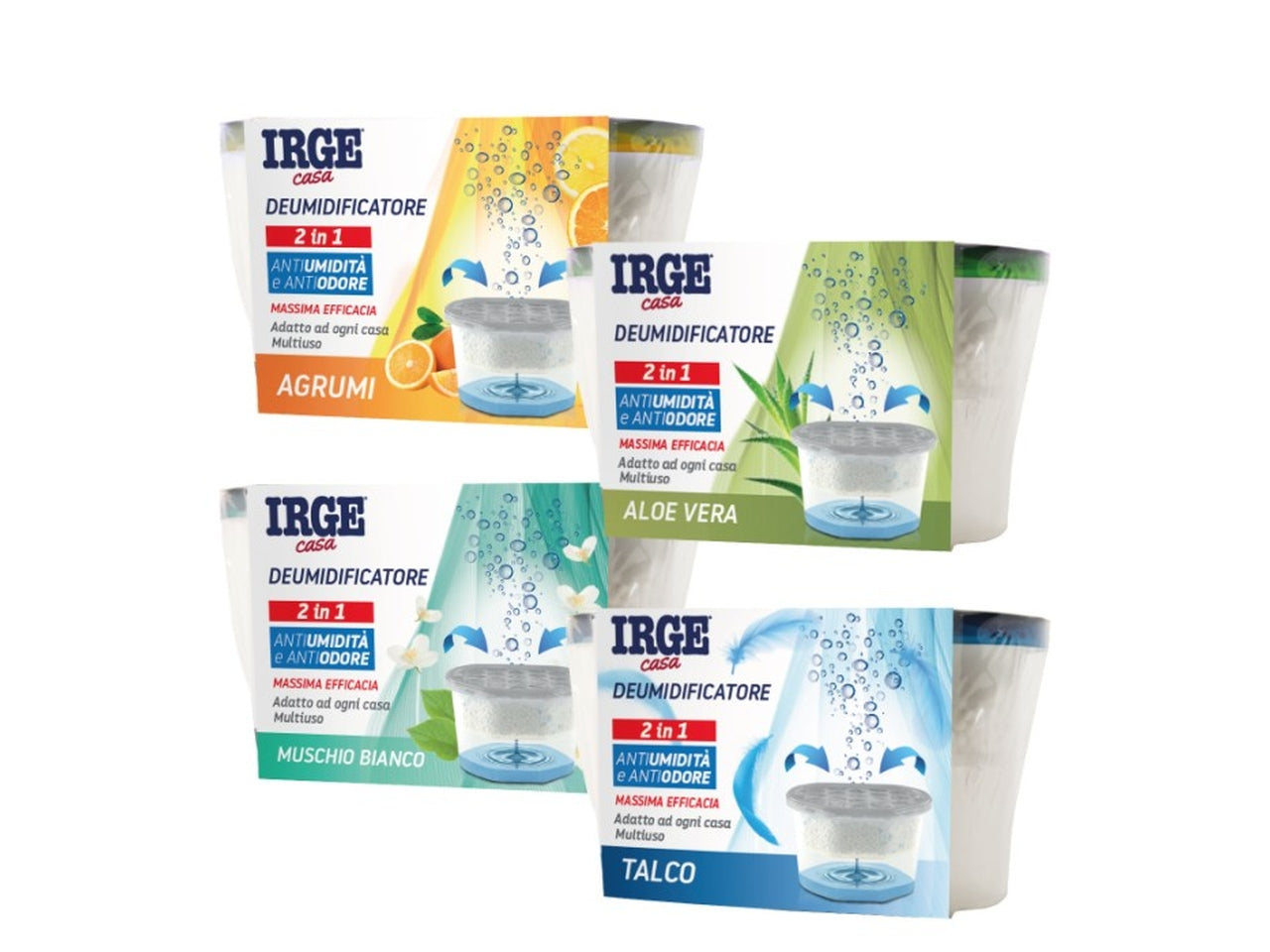 Irge deumidificatore 400ml profumi assortiti