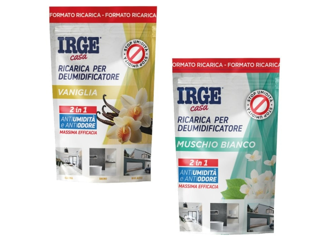 Ricarica deumidificatore 450gr muschio bianco vaniglia