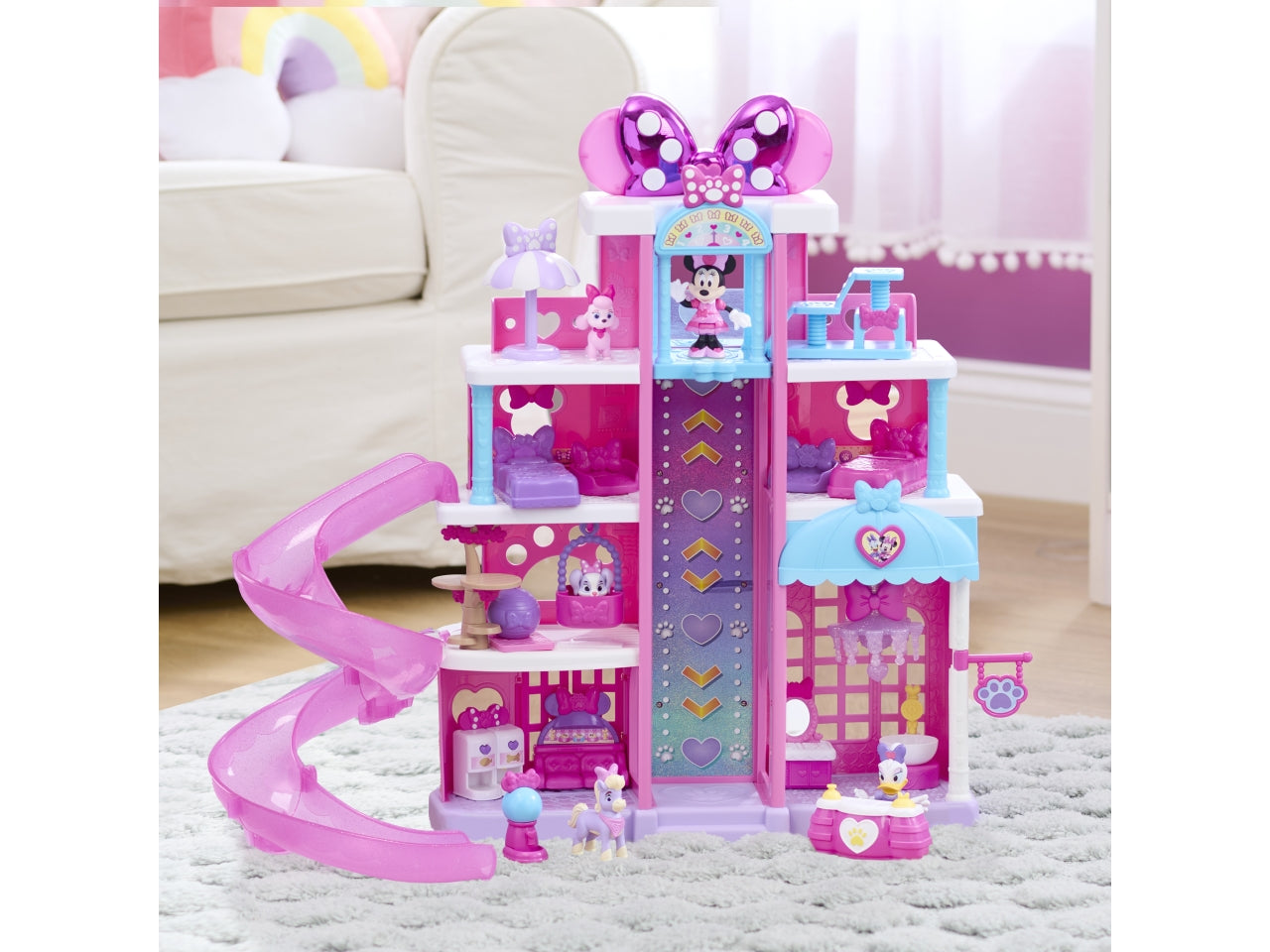 Minnie Mouse set gioco con personaggi, pet Hotel