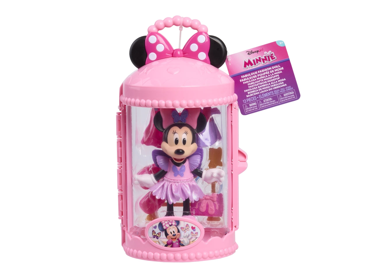 Minnie Mouse ballerina con borsa rosa e accessori $