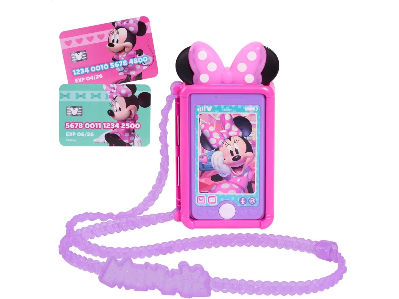 Minnie mouse set cellulare con borsetta