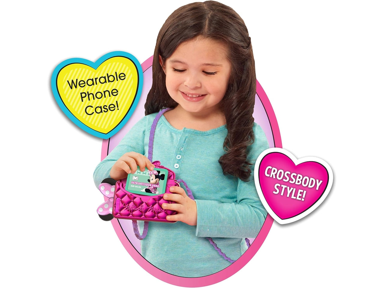 Minnie mouse set cellulare con borsetta