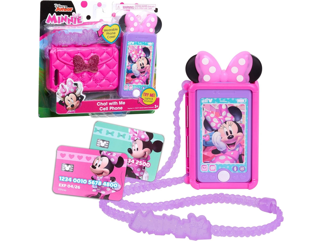 Minnie mouse set cellulare con borsetta