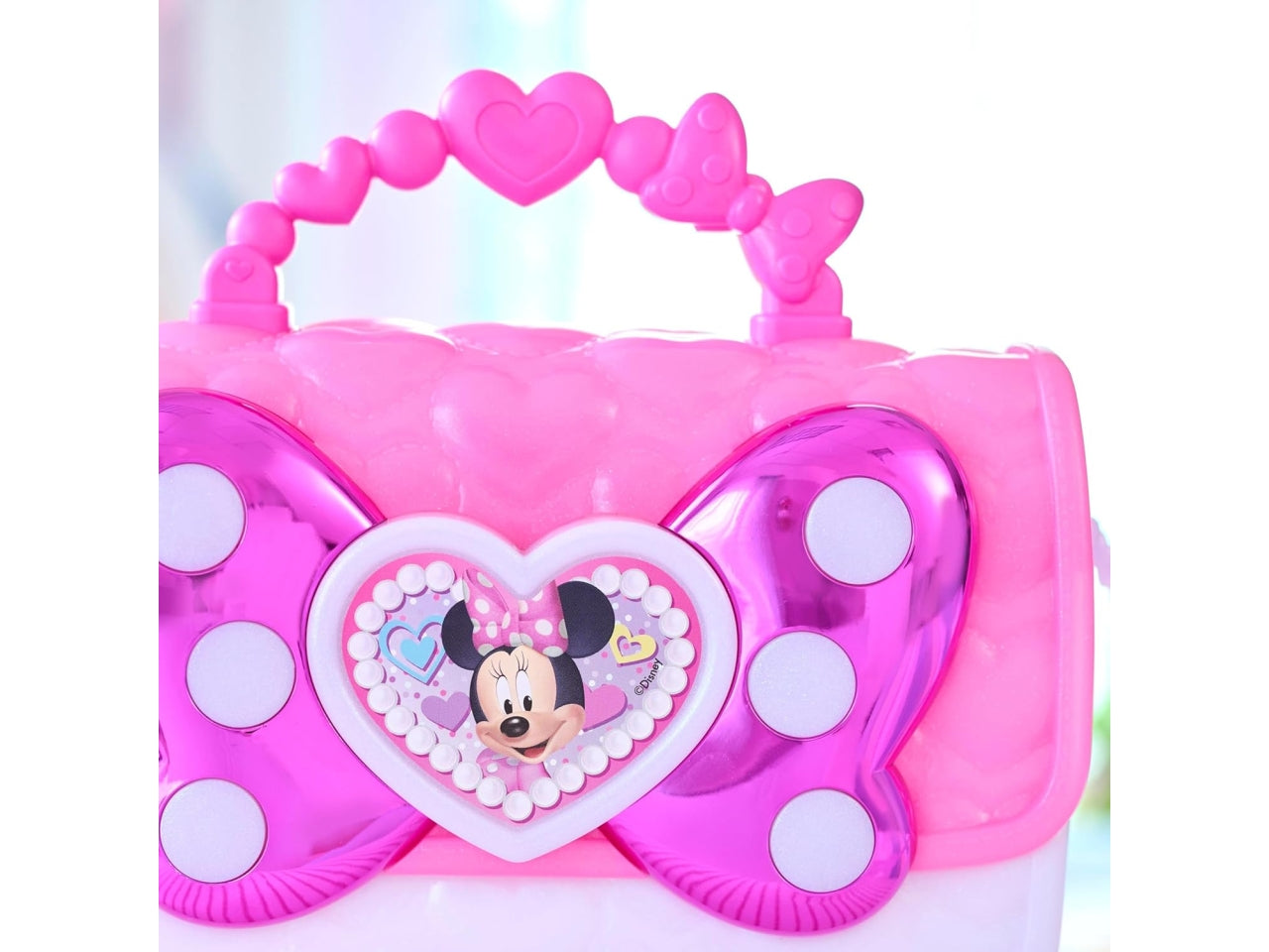 Minnie mouse set borsetta con occhiali e altri accessori con fiocco