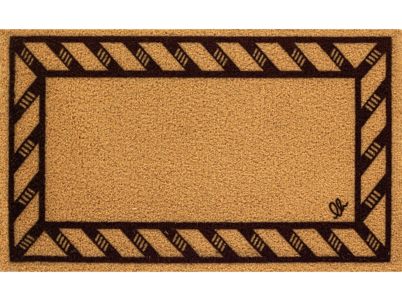 Zerbino eco-cocco rettangolare classico 40x65cm