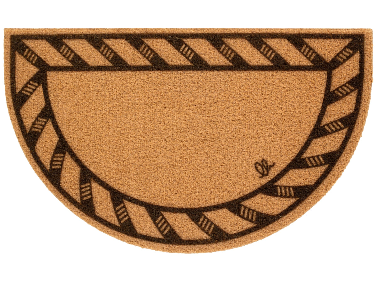 Zerbino eco-cocco mezza luna classico 40x65cm