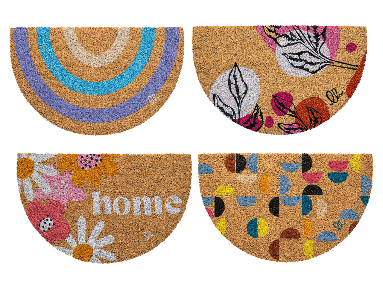 Zerbino cocco fantasy mezzaluna C12 40x65cm