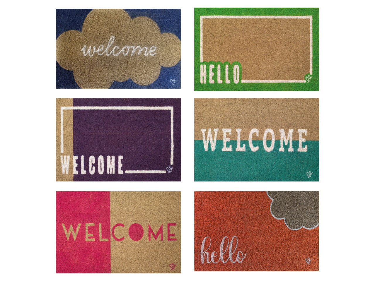 Zerbino cocco fluo 40x60cm