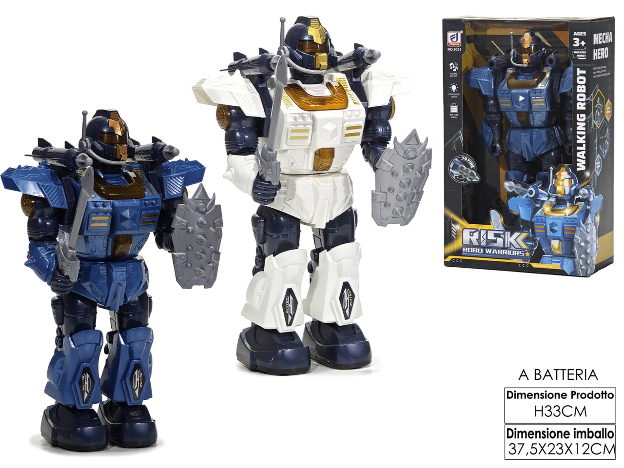 Robot trasformabile a batteria modelli assortiti
