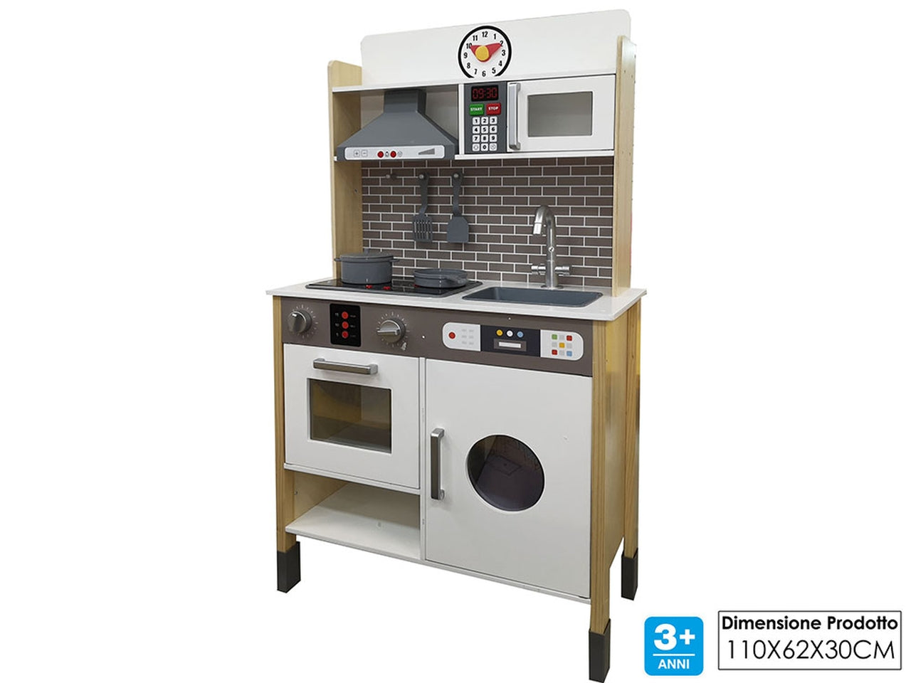 Wood world-cucina in legno a batteria