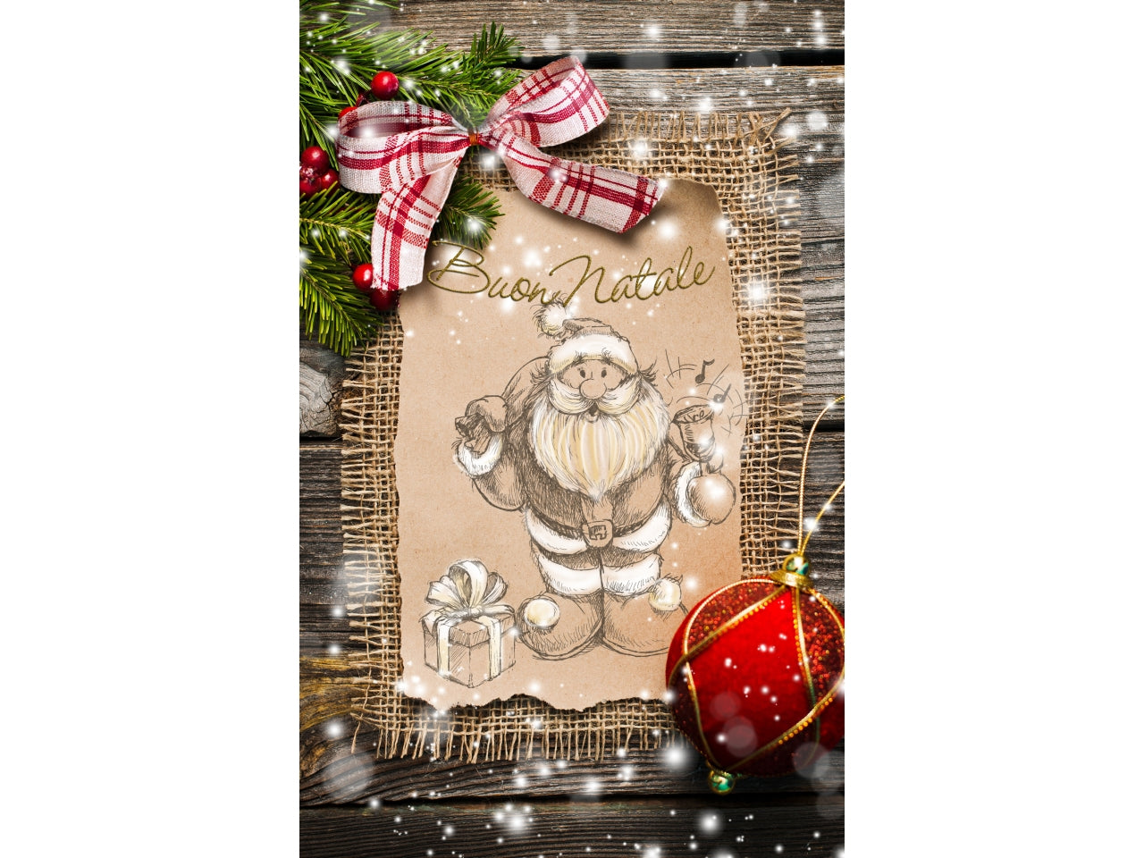 Biglietti buon natale 9x14cm in confezione da 6 pezzi fantasie assortite