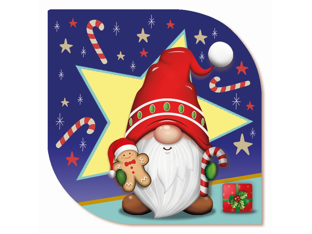 Chiudipacco buon natale in confezione da 10 pezzi fantasie assortite