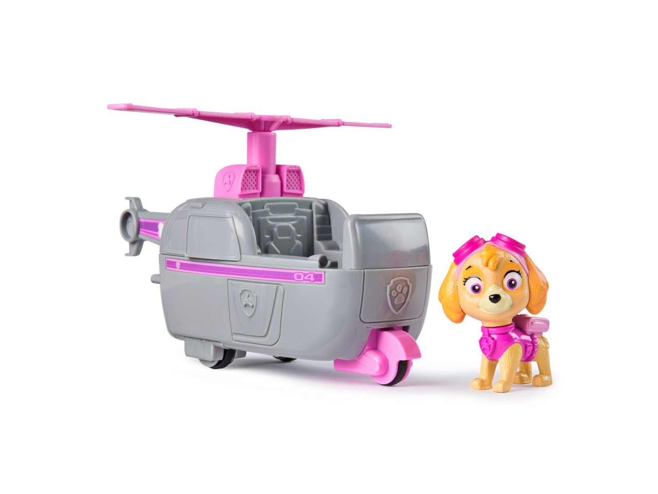 Paw patrol veicolo base skye con personaggio