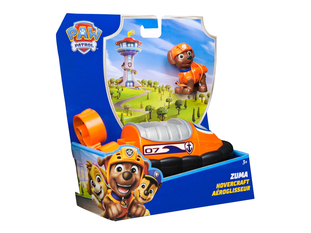Paw patrol veicolo base zuma con personaggio