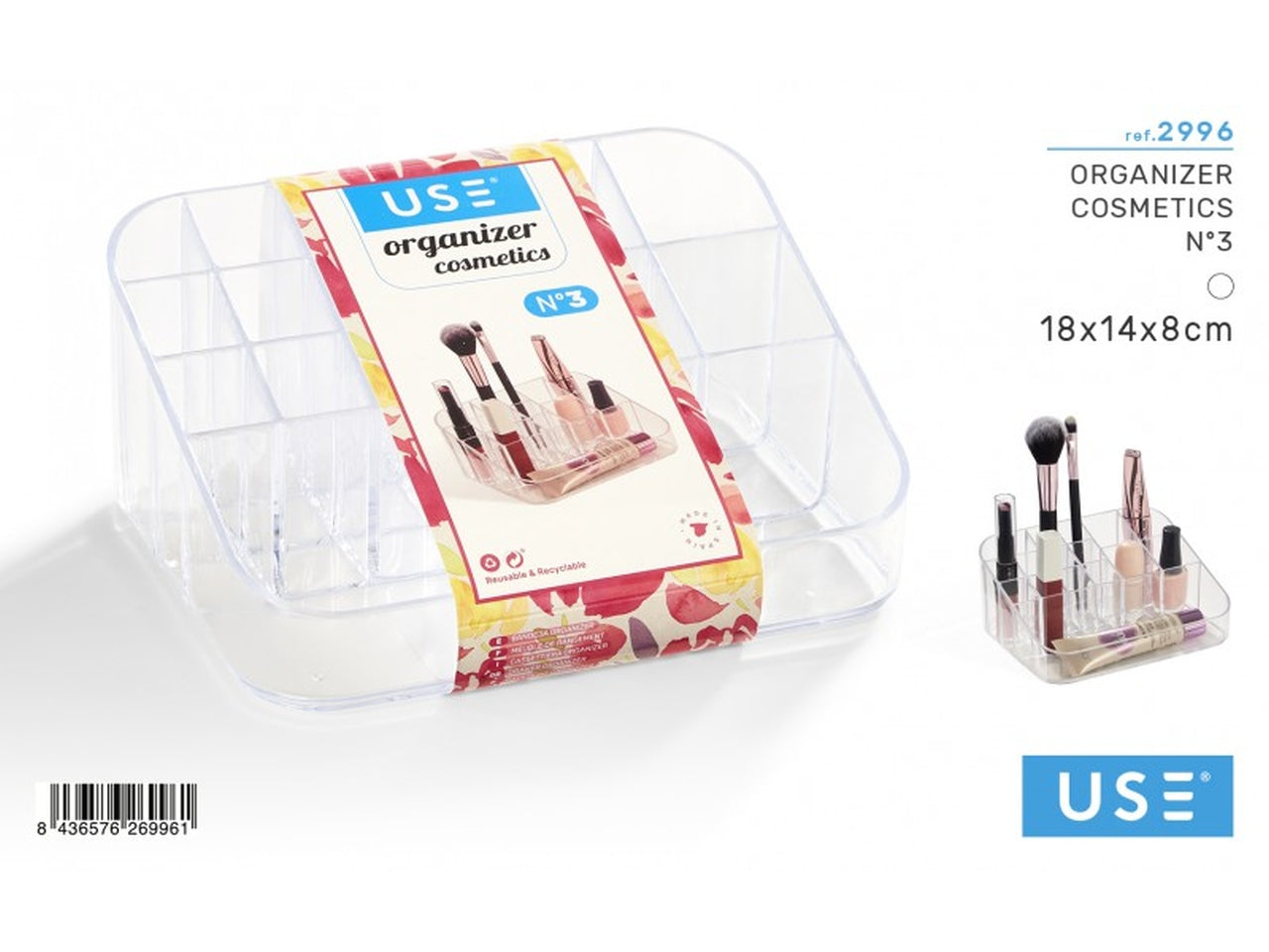 Organizer cosmetics grande n2 8x22,5cm