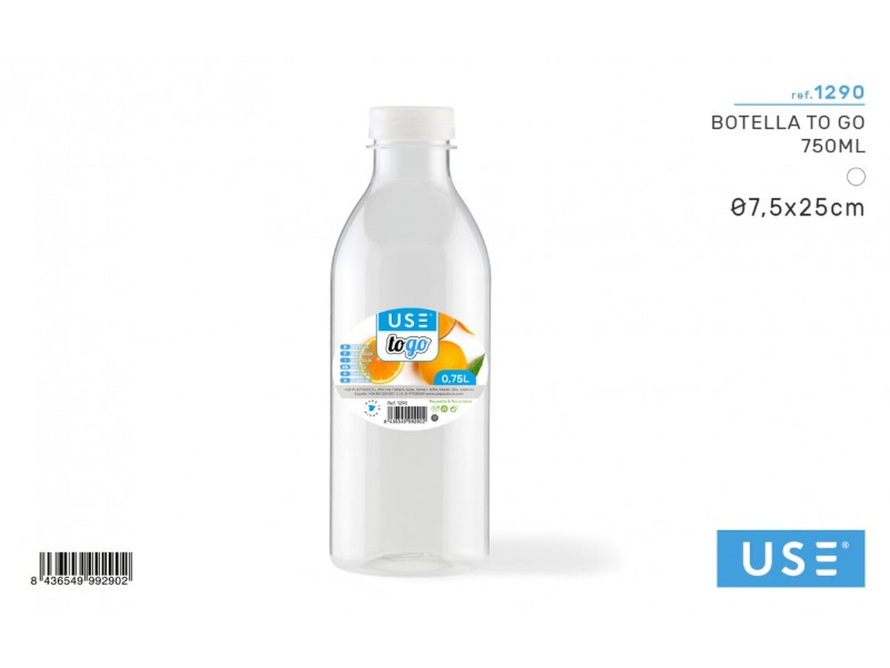 Bottiglia to go 750ml