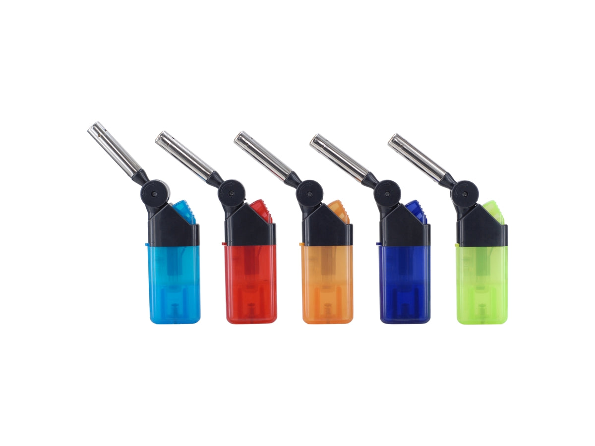 Accendigas Atomic Mini BBQ Lighter Knick Turbo Flame ricaricabile Semi-Transparent assortito